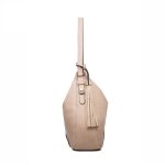Elegantní dámská crossbody kabelka béžová